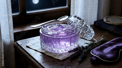Still Life Lavender Sleep Jelly In Crystal Jar For Wellness
