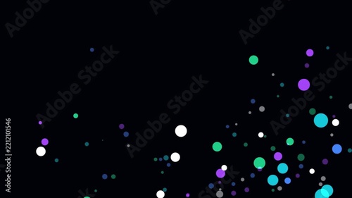 Semiconductor Energy Hop nanocrystal fluorescence quantum jump stock motion video rendered with NEON CYBER CYAN semiconductor physics aesthetics. 
