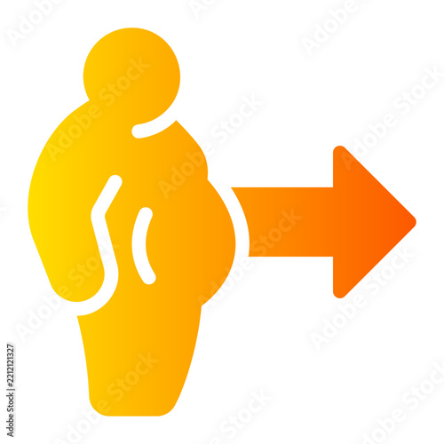 Overweight gradient icon
