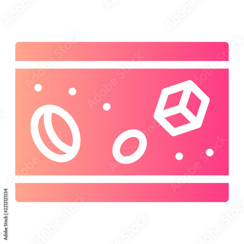sugar blood level gradient icon