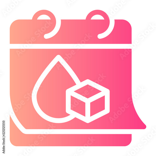 world diabetes day gradient icon