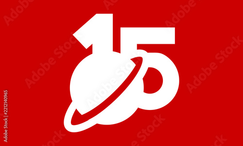 15 Number Space Red Fresh Modern Simple