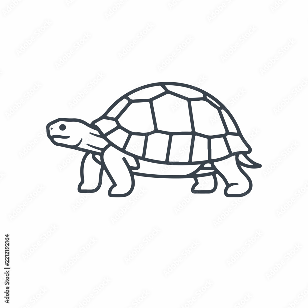 Fototapeta premium Tortoise Art Vector Illustration