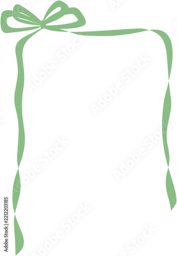 Green ribbon frame