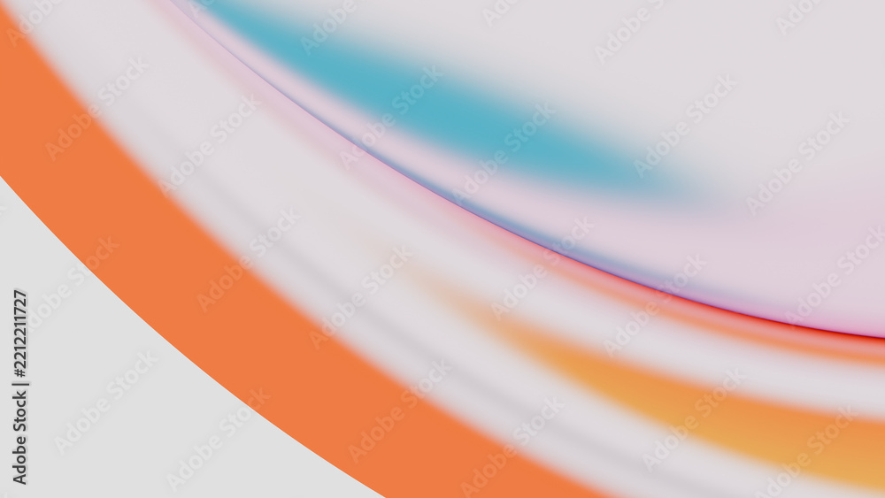Obraz premium Abstract wave lines, bright colorful soft curves, modern background design