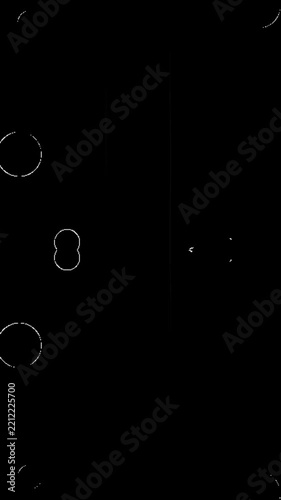 Minimal White Rings and Tiny Light Points Floating in Dark Space
