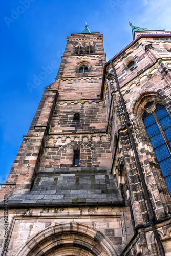 Facade Outside St Sebaldus Sebalduskirche Catholic Church Nuremberg Germany