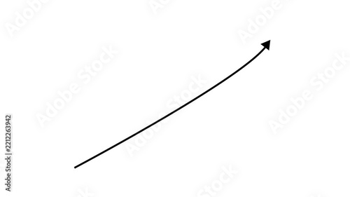 green curved graph with arrow moving up png file type.4k