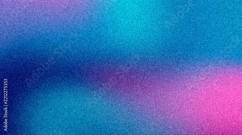Abstract turquoise and mulberry gradient with soft grainy blur, colorful textured background and atmospheric noise-inspired visual surface