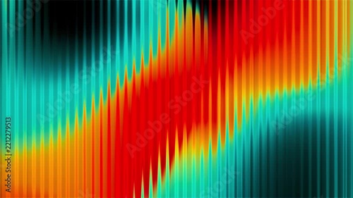 Abstract neon vertical wave motion background, in vibrant red, orange, and cyan gradient