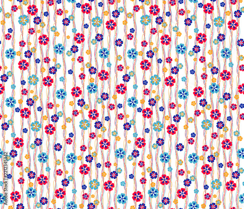 simple floral pattern with small flowers