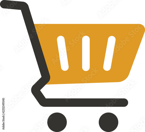 Shopping Cart Vector Icon for E-Commerce and Online Store