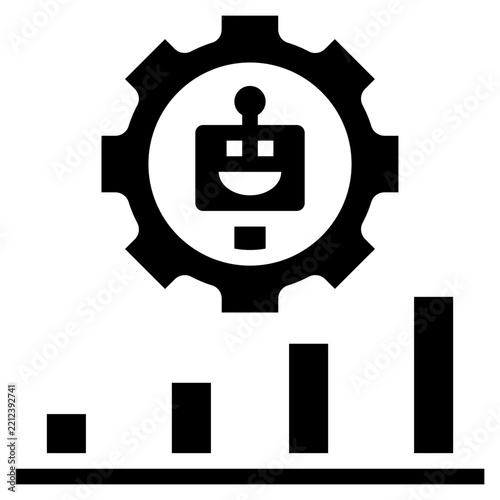 system optimization glyph style icon