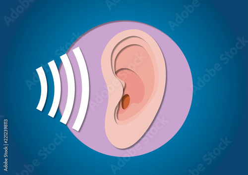 Hearing, conceptual illustration