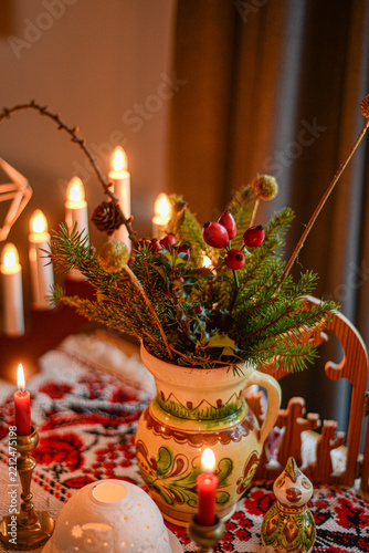 Traditional Ukrainian Christmas decorations 