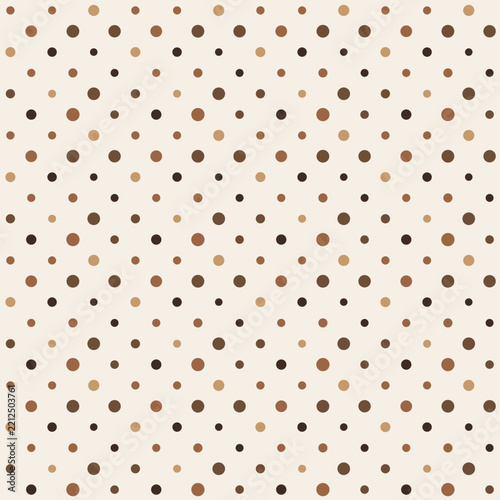 Seamless polka dot pattern earth geometric repeating background