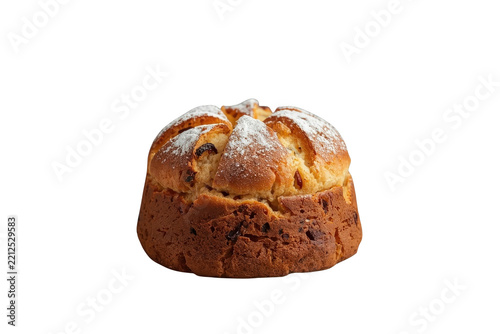 Stylized traditional fruit cake transparent element