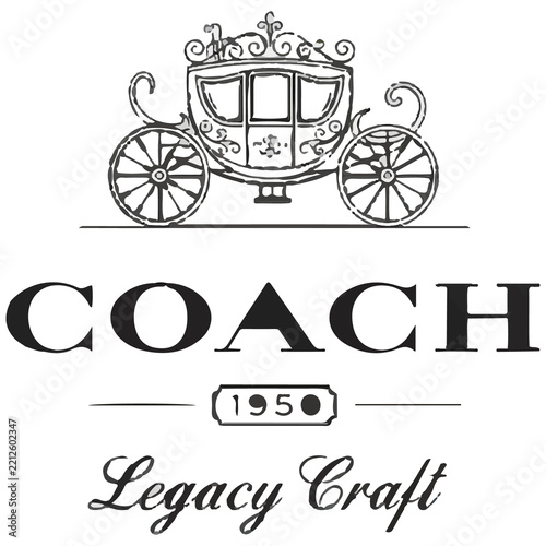 Vintage Coach Western Heritage Logo and Horse Carriage Emblem Design