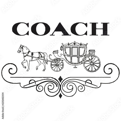 Vintage Coach Western Heritage Logo and Horse Carriage Emblem Design