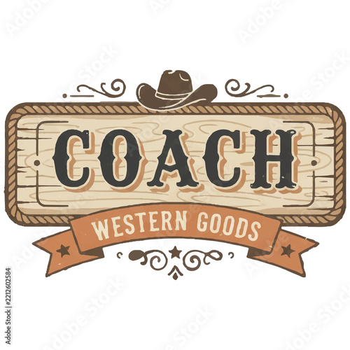 Vintage Coach Western Heritage Logo and Horse Carriage Emblem Design