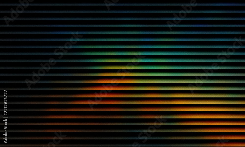 A vibrant digital abstract background with colorful horizontal light lines