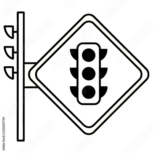 Traffic Light Sign Icon