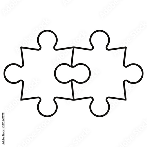 Two Interlocking Puzzle Pieces