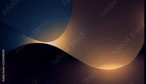 3d render, abstract background illuminated with neon light. Glowing wavy lines Futuristic minimal wallpaper