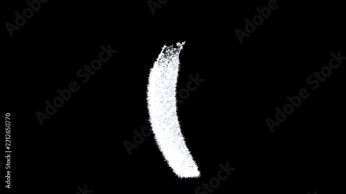 Animated Snowy Christmas Symbol open parenthesis , Winter Frost and Ice Crystal Alphabet Animation