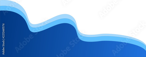Blue wave header footer background