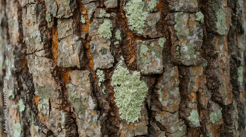 Detailed extreme macro closeup photograph of starfruit tree bark surface showing fine furrowed texture and natural patterns