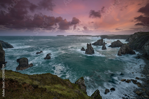 storm over the sea stack of Mangersta, Isle of lewis, Outer Hebrides.