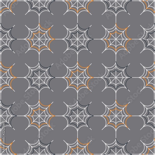 Halloween Spiderweb Seamless Pattern Design