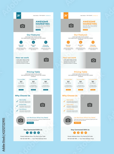 Fashion email newsletter and flyer template