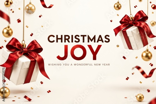 Christmas Joy With Gifts and Decorations to Celebrate the Holiday Season