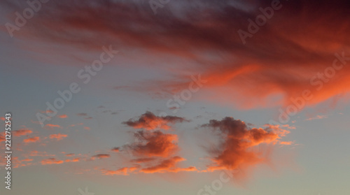 A striking, alien-like sunset cloudscape over St Helena Bay on the west coast of South Africa