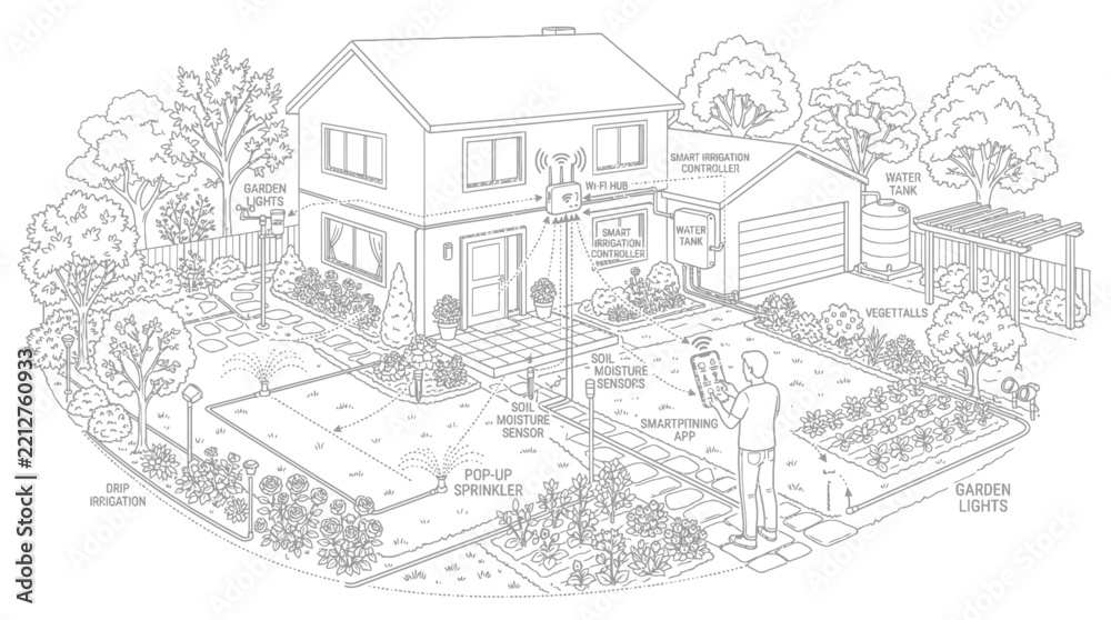 Fototapeta premium sketch of house