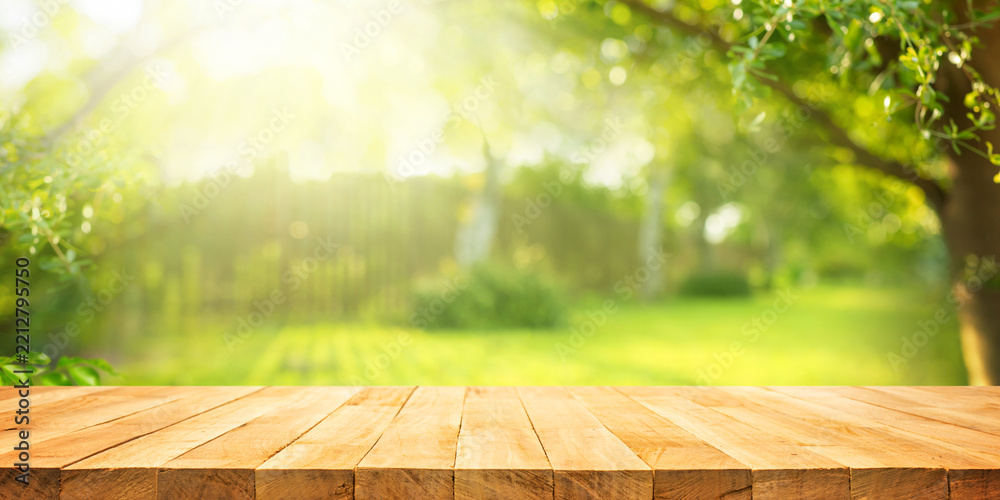 Obraz premium Selective focus.Rustic wood counter top.For decoration design