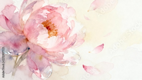 Pink Peony Bloom