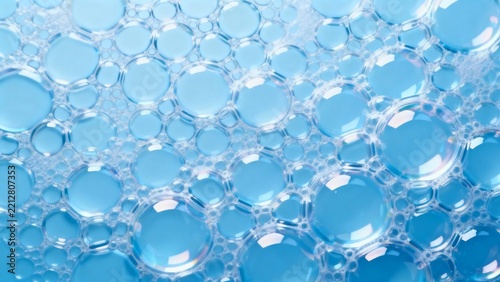 Blue Water Bubbles