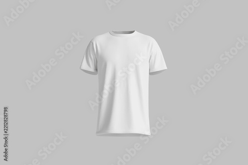 Blank White Tshirt Mockup for Apparel Branding Presentation