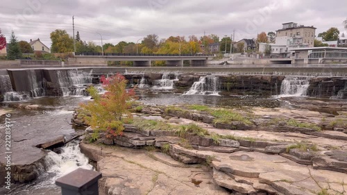 Waterfalls in a small town