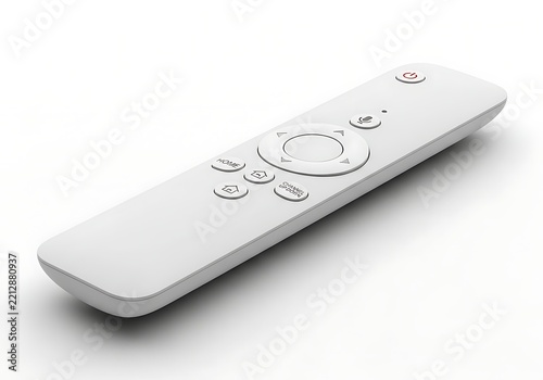Modern white smart television remote control