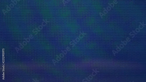 empty and retro looking SD digicam lcd backside monitor screen with blank flickering video playback signal, cool recording video overlay via blend mode in 4k.