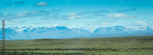 Mountain with snow on top