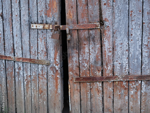 Texture of old painted door.