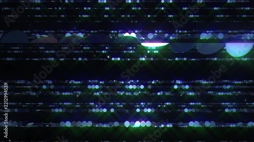 Colorful Dot Line illumination Neon Light space abstract loop background