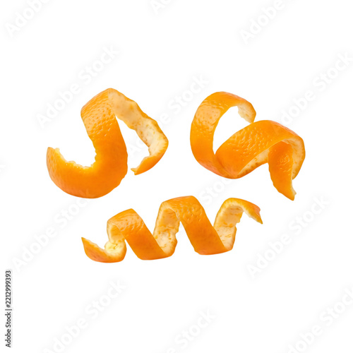 Orange abstract swirls and splatters in a dynamic composition