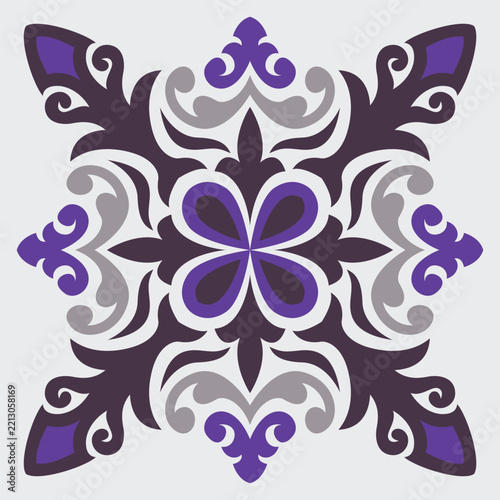 vector seamless pattern with flowers