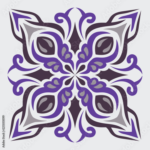 vector seamless pattern with flowers
